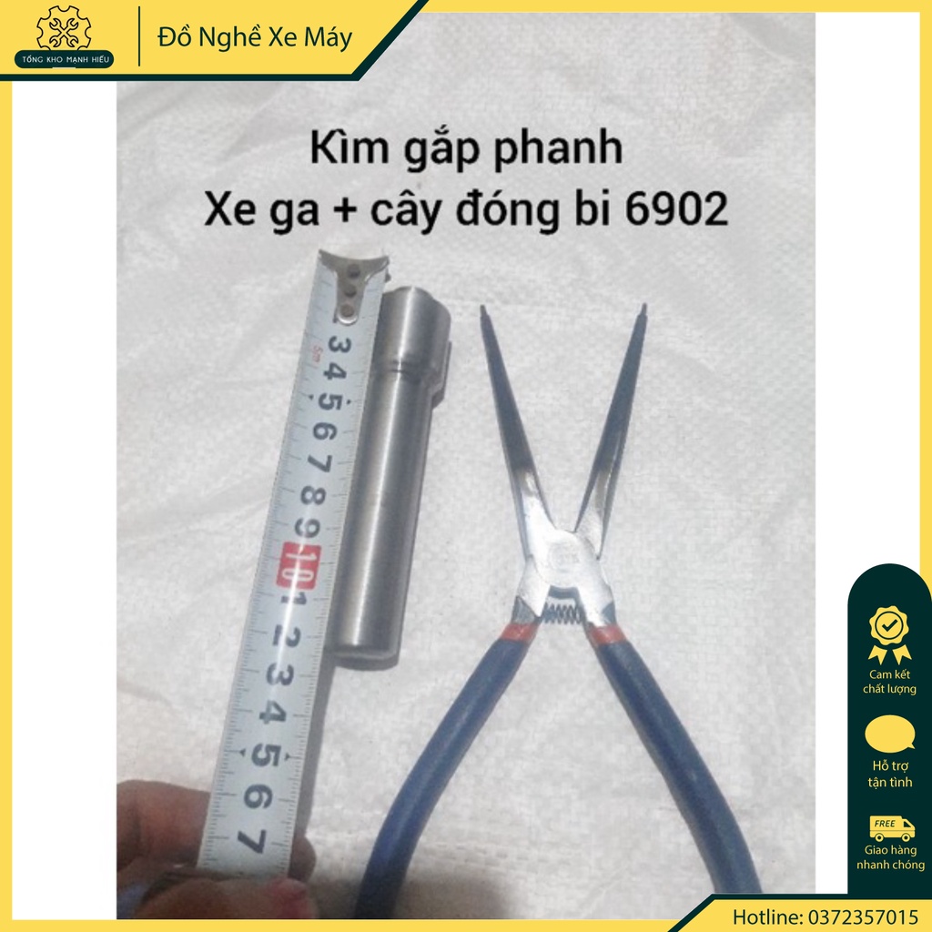 🌟 Combo Kìm gắp phanh côn xe máy + cây đóng 6902 cao cấp - Hàng Có Sẵn