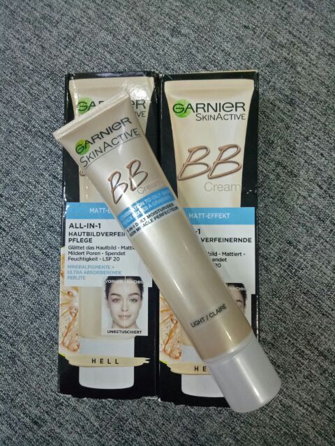 GARNIER_SkinActive BBcream Miracle_Skin_Perfector_5in1_Blemish_Balm Hell/Light