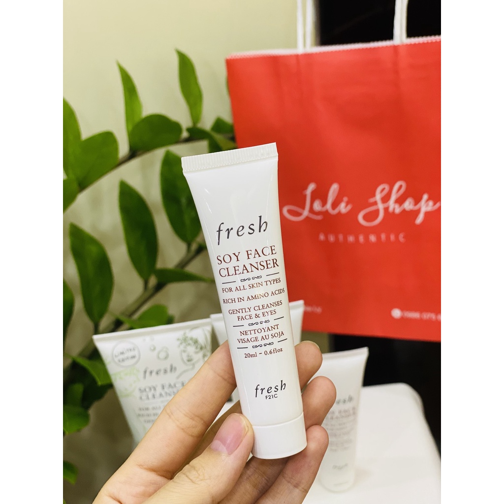 Fresh Sữa Rửa Mặt  Cho Da Nhạy Cảm Fresh Soy Face Cleanser - 20ml 50ml 150ml 200ml