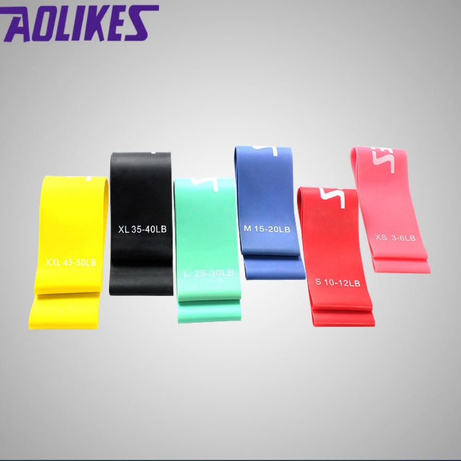 Bộ 6 Miniband Aolikes Hỗ trợ các bài tập thể lực, aerobic cực tốt