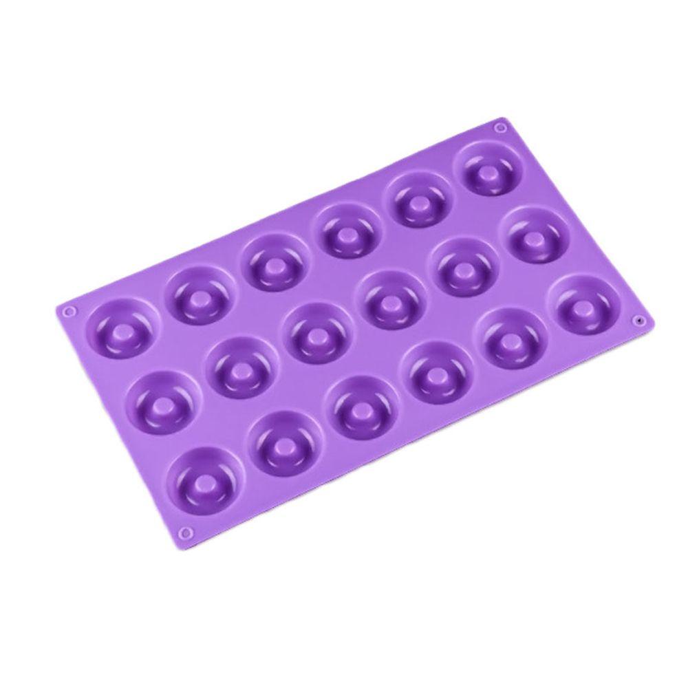 Khuôn Silicone 18 Ngăn Làm Bánh Donut / Savarin / Cupcake Tiện Dụng