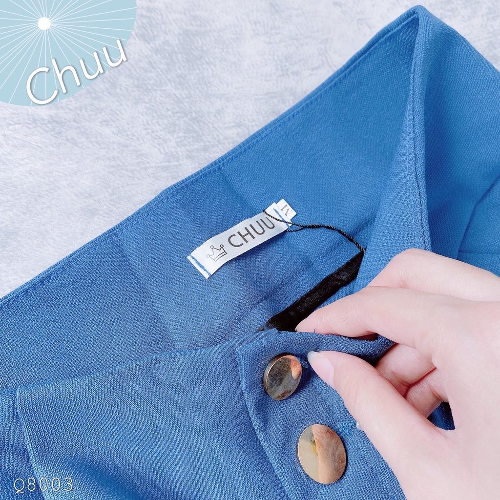 Quần tây lưng cao công sở nữ kiểu baggy 2 khuy CHUU Q8003