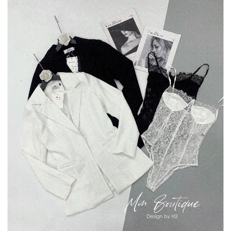 Set vest 3 món bodysuit