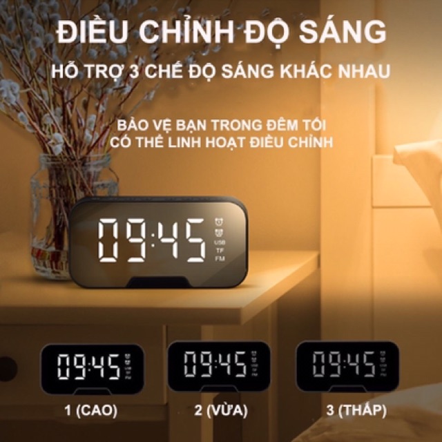 ⚡️[HOT TREND] LOA BLUETOOTH KÈM ĐỒNG HỒ 3IN1 (có bảo hành)