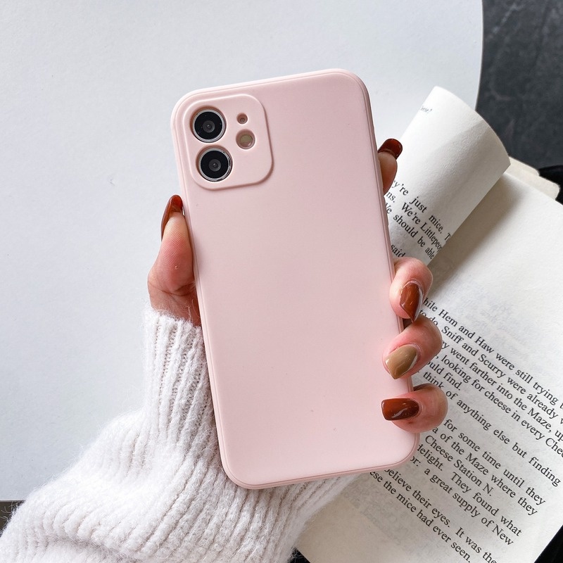 Ốp Điện Thoại Màu Trơn Bảo Vệ Camera Cho iphone X XS XR XSMAX 11 11ProMax