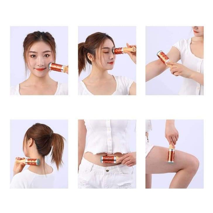 Thanh lăn ngải ngọc bích massage nâng cơ mặt, xóa nhăn, trẻ hóa da, chống chảy xệ giúp thư giãn tại Spa