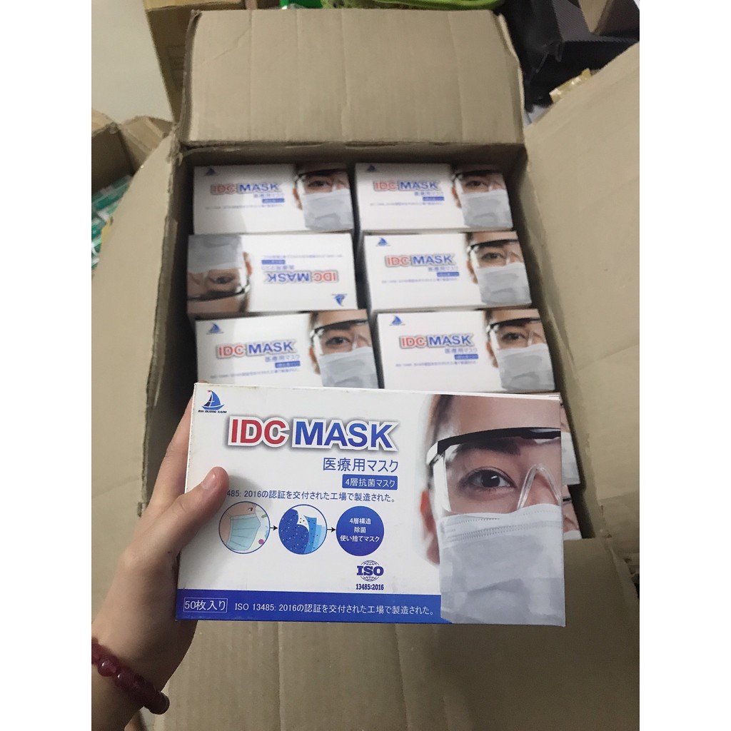 Khẩu trang IDC Mask hộp 50 cái xuất Nhật bản