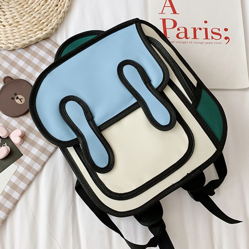 Ba Lô Đi Học / Du Lịch 2D Thời Trang Hàn Quốc Cho Bé