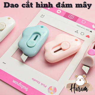 Dao Cắt Giấy Mini Hình Đám Mây Dễ Thương