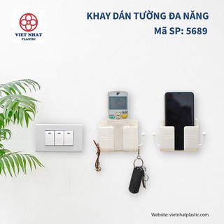 Khay dán tường đa năng 5689- Khay đỡ sạc điện thoại tiện ích siêu dính