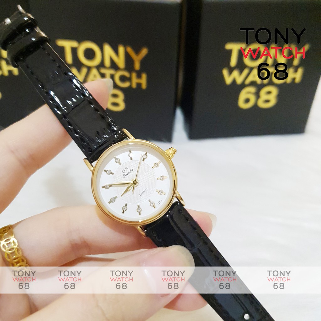 Đồng hồ nữ QB dây da mặt nhỏ 28mm chính hãng chống nước giá rẻ | BigBuy360 - bigbuy360.vn