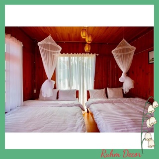 Rèm voan trắng cửa sổ cửa chính dán tường chống nắng decor phòng ngủ phòng khách homestay spa Ruhm Decor