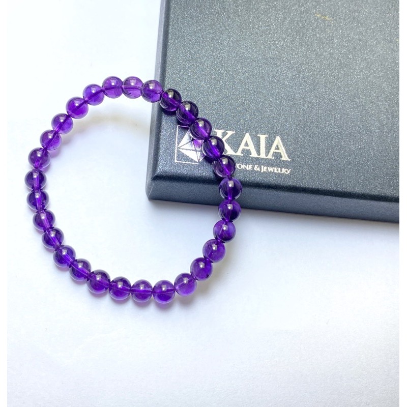 Vòng tay phong thủy thạch anh Tím 6 li - KAIA