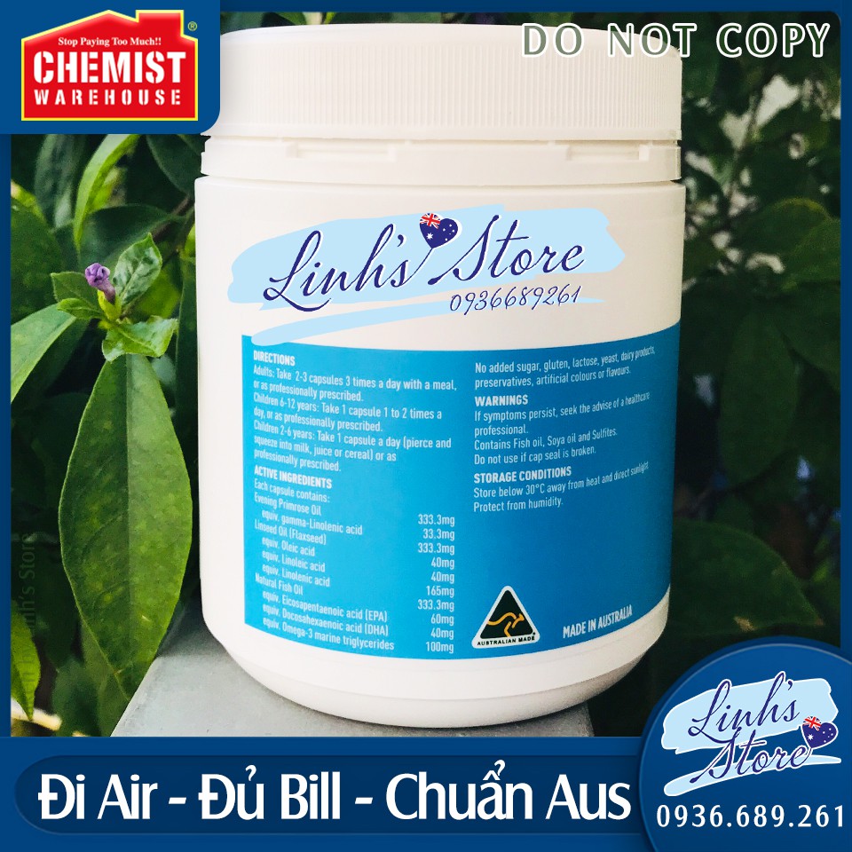 Healthy Care Ultimate Omega 3-6-9 - 200 viên 💙 Chemist Warehouse - Úc