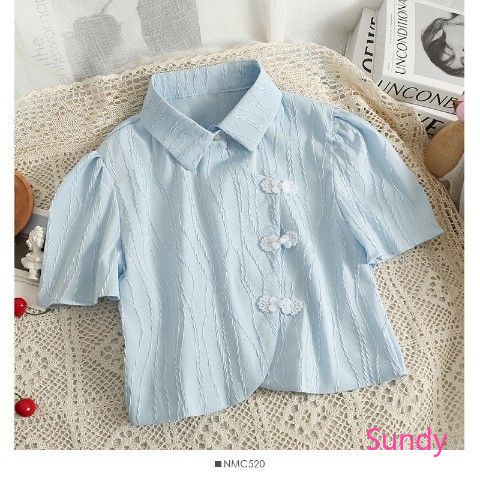 Áo Thun Tay Ngắn Họa Tiết Sọc Thời Trang Theo Phong Cách Vintage Cho Bé Gái