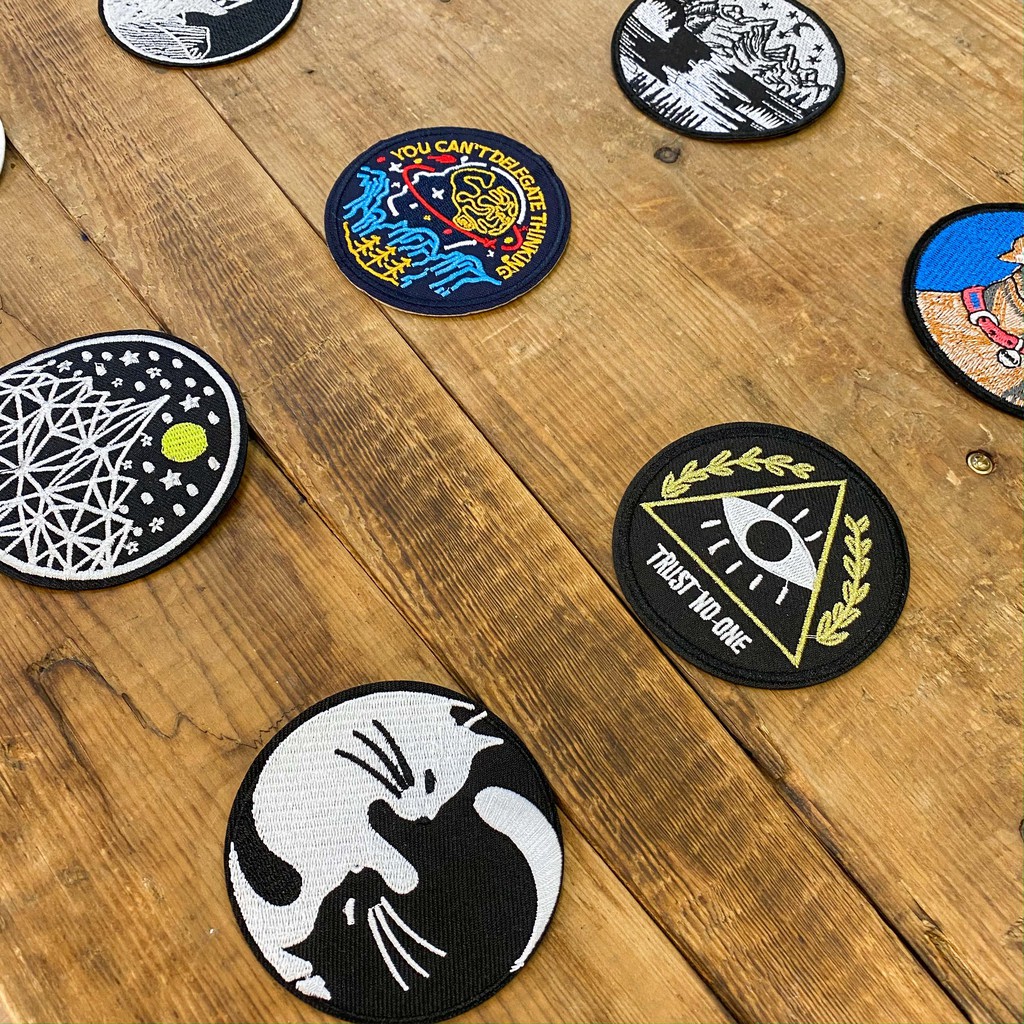 Sticker/Patch vải dùng ủi/là trang trí cho quần áo Jeans, Denim, Jacket, Pilot, mũ nón, phụ kiện, túi xách, balo ...