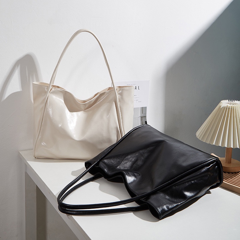 IELGY Túi Đeo Vai Cỡ Lớn Bằng Da Mềm Thời Trang Cho Nữ