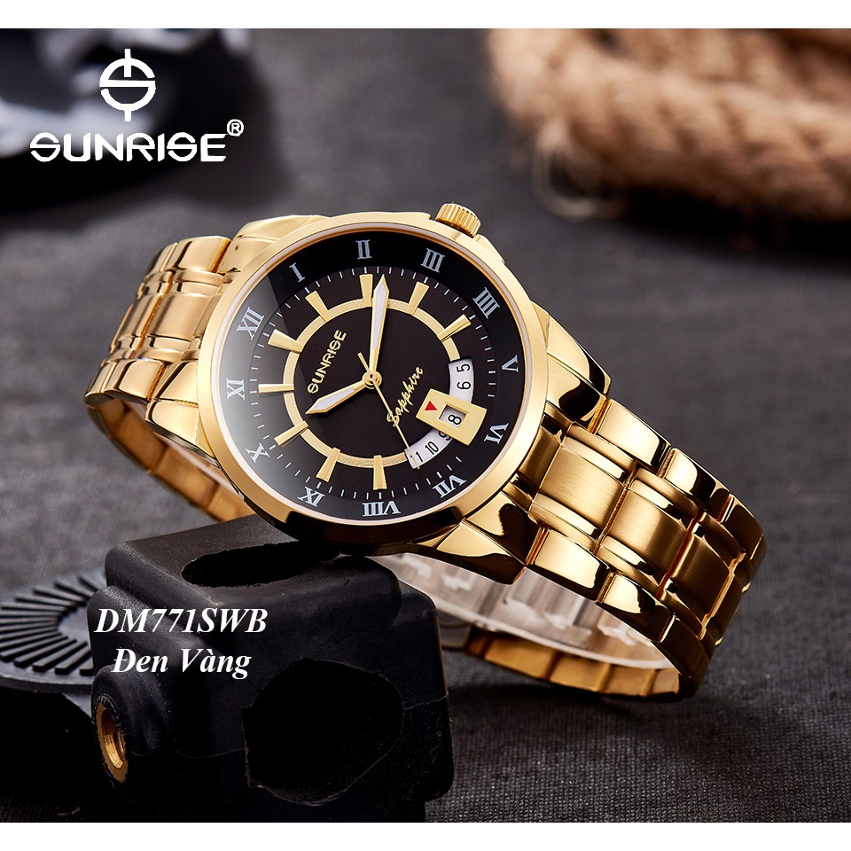 Đồng hồ nam siêu mỏng Sunrise DM771SWB kính Sapphire chống xước | BigBuy360 - bigbuy360.vn