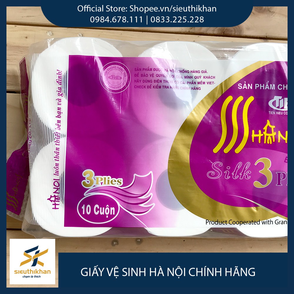 [COMBO 3 DÂY] Giấy Vệ Sinh Hà Nội DAI - MỀM - MỊN