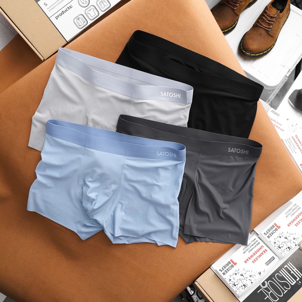 Quần boxer nam SABX20 vải cotton thoáng mát mềm mịn, thấm hút mồ hôi |SATOSHI|