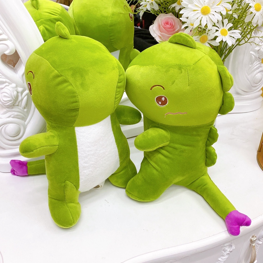 Gấu bông khủng long mini giá rẻ đầu to cute gối ôm ngủ cho bé kích thước 50cm