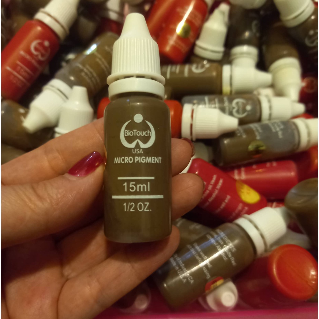 Mực tập Biotouch lọ 15 ml, có 3 mau đỏ, đen, nâu
