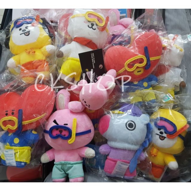 Gấu bông BT21 Linefriends bản Summer doll bản mùa hè