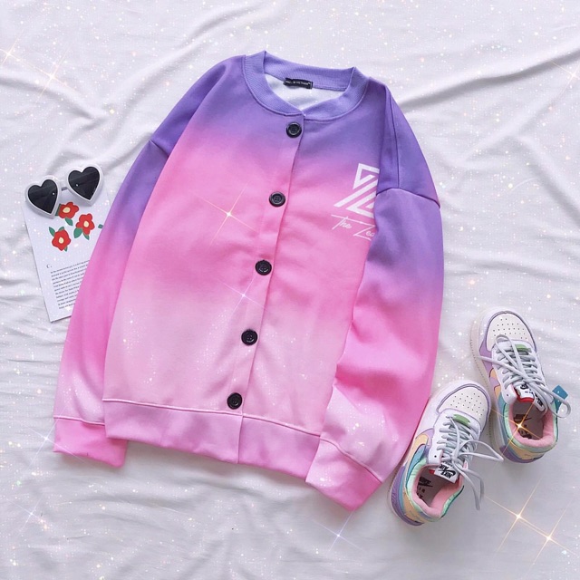 Áo Cardigan Nút Nỉ Bông Loang TheZed Ảnh/Clip Thật