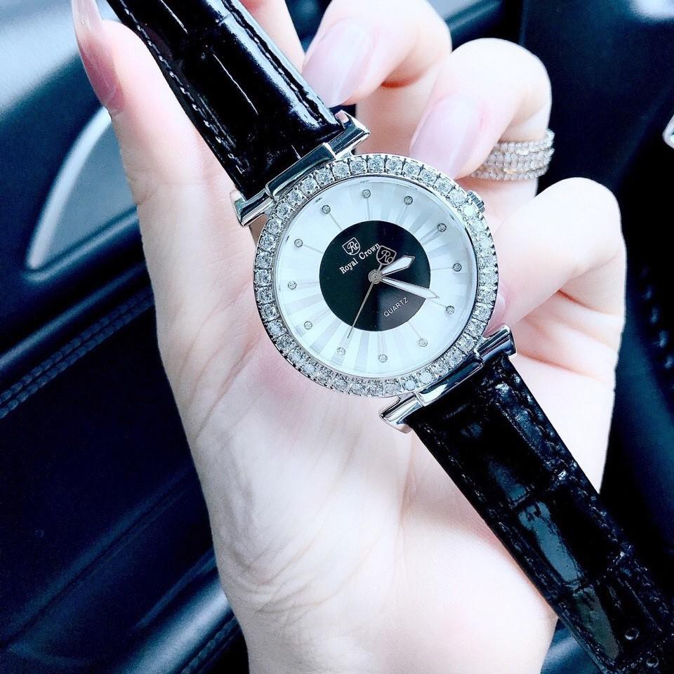 Đồng Hồ Nữ Chính Hãng Dây Da Royal Crown 4611 Chống Nước Chống Xước | BigBuy360 - bigbuy360.vn