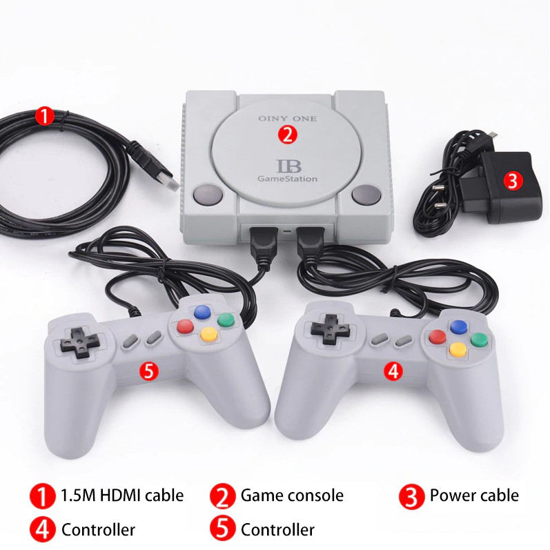 [ Hàng Mới Về] Máy Chơi Game Cổ Điển PS1 - Tích Hợp 648 Game - Hỗ Trợ Chơi Game Từ Thẻ Nhớ - Cắm Cổng HDMI