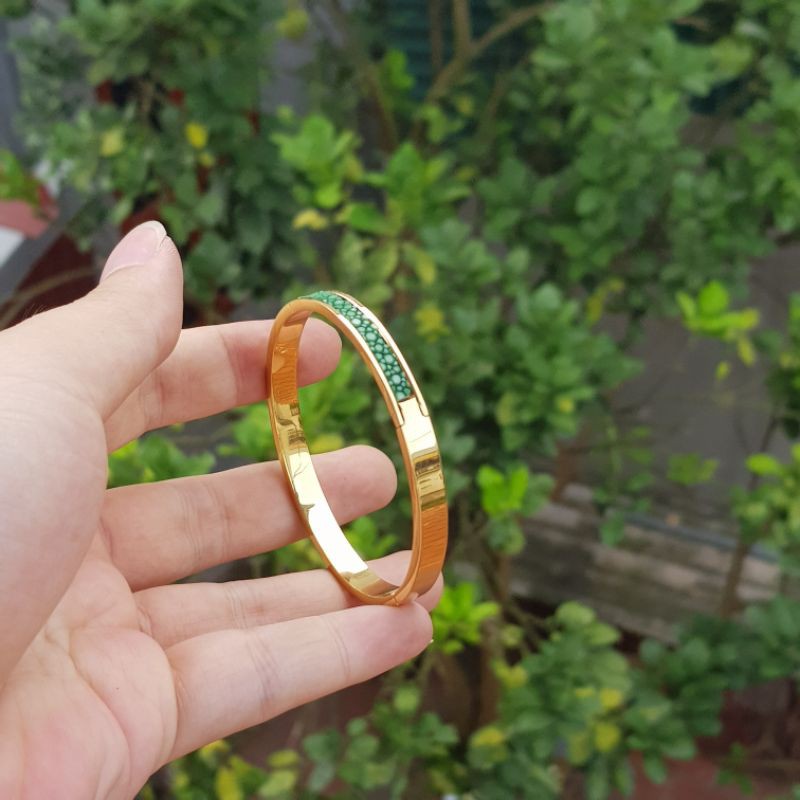 Vòng tay khảm da cá đuối phong thủy