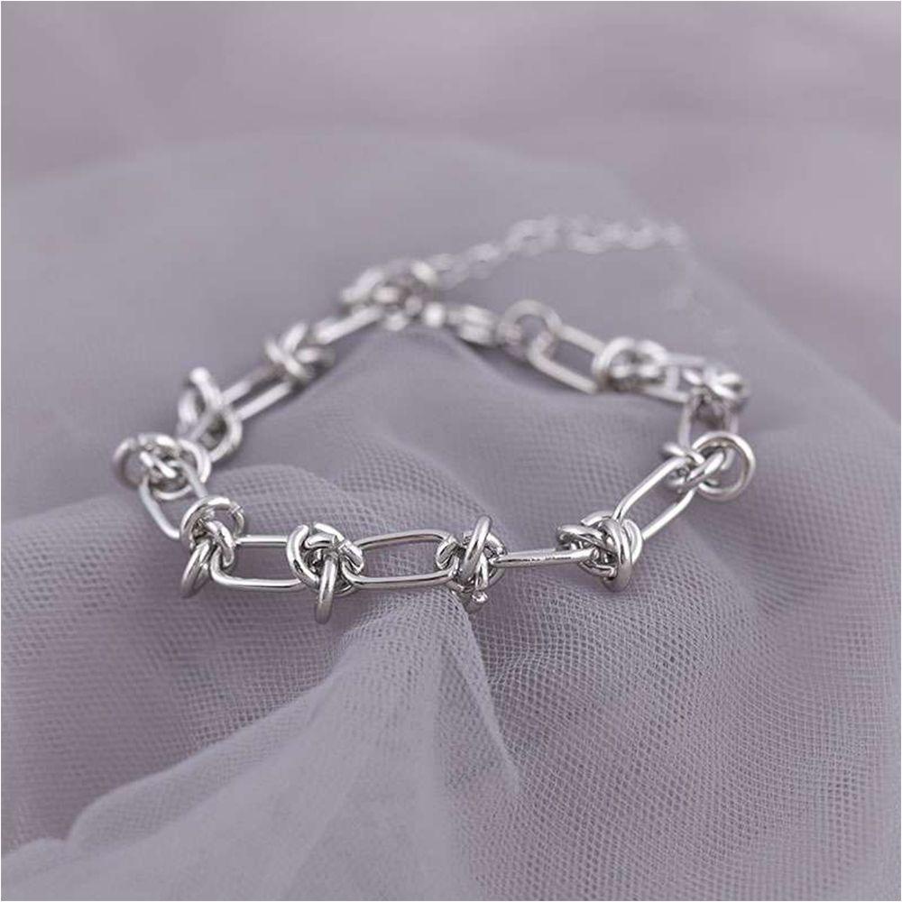 Vòng Đeo Tay Thép Titan Mạ Điện Chống Gỉ Độc Đáo Thời Trang Cho Nữ