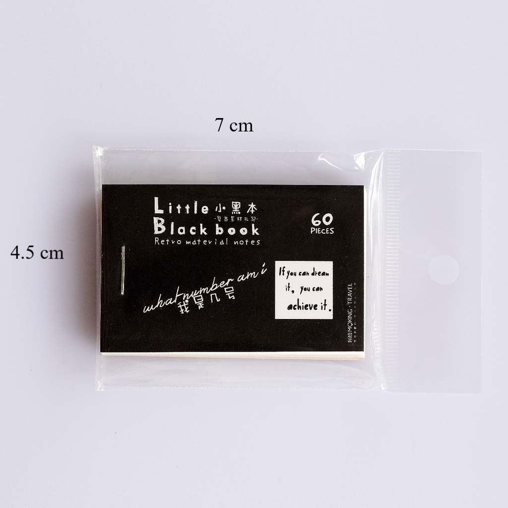 Giấy note vintage ghi chú giấy nền retro set 60 tờ trang trí sổ DIY Crafts, Scrapbook, Journal, Diary, Planner HD103-K90