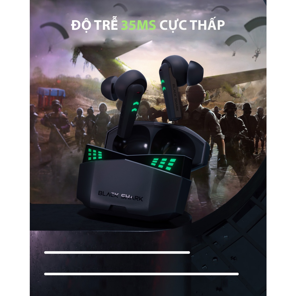 Tai Nghe Gaming Bluetooth Black Shark Lucifer T6 - Độ Trễ Thấp 35ms - Bảo Hành 3 Tháng