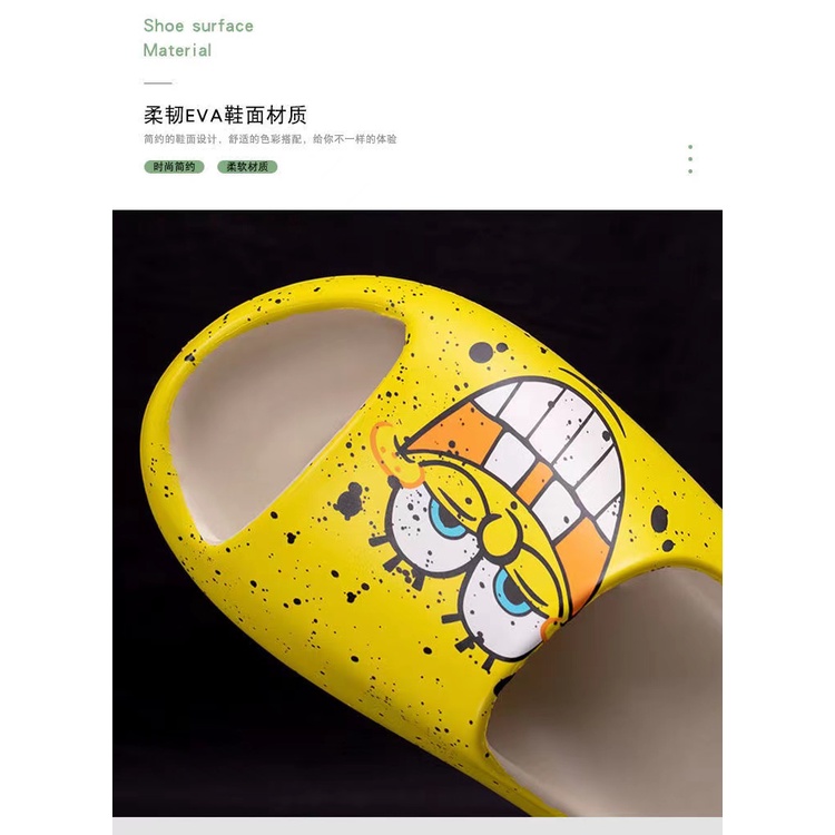 Dép Quai Ngang EVA In Họa Tiết Graffiti Phong Cách Thể Thao Thời Trang Đi Biển Cho Cặp Đôi