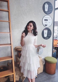 Đầm tầng công chúa kèm ảnh thât