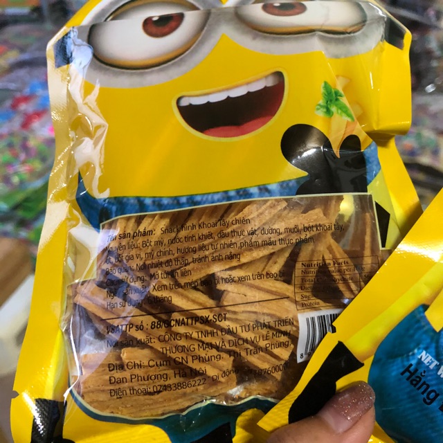 Sỉ bịch 30 gói bim snack Minion giòn ngon MỚI