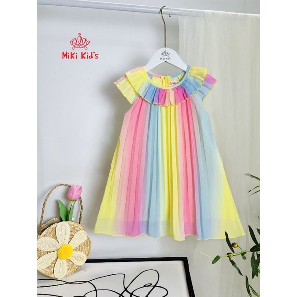 Đầm von xếp ly cao cấp cho bé.Mẫu mới về