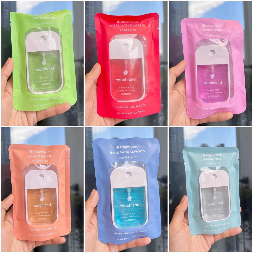 Xịt Sát Khuẩn Tay TOUCHLAND Power Mist Power Mist Hydrating Hand Sanitizer