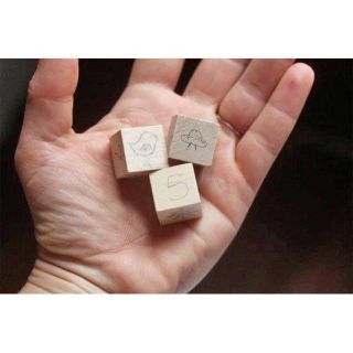100 khối gỗ vuông mộc