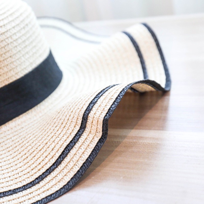 Nón Cói Đi Biển Chống Nắng Đính Nơ Xinh Xắn Cho Bé Gái