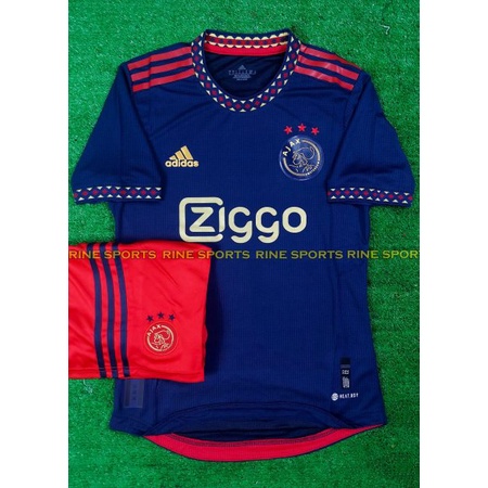 Bộ ajax sân khách xanh đen Super bodyfix Thailand mùa giải 2022-2023 Giống thi đấu 100%