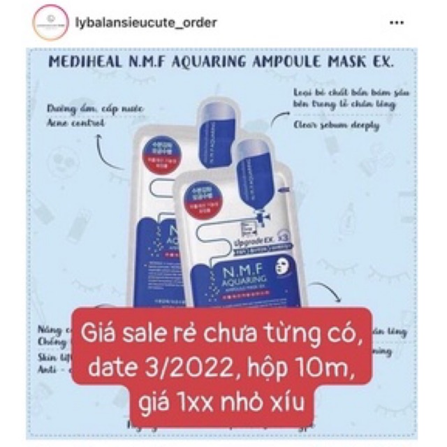 Mask cấp ẩm Me.di.heal+ 2,2% shopee | BigBuy360 - bigbuy360.vn