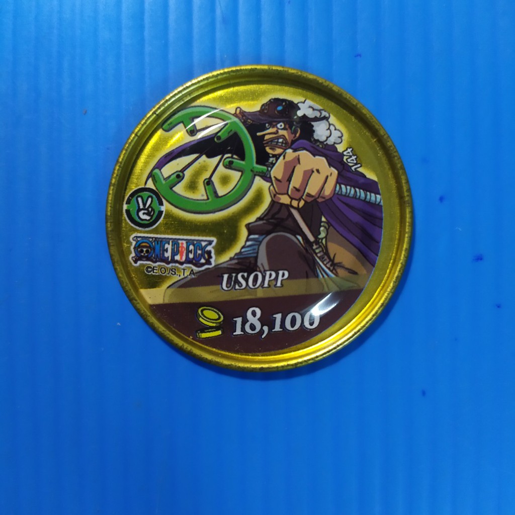Thẻ toonies One piece xu tròn vàng gold ko lỗ metal - thẻ cũ ít, cũ vừa team Luffy - giá theo độ cũ và hiếm