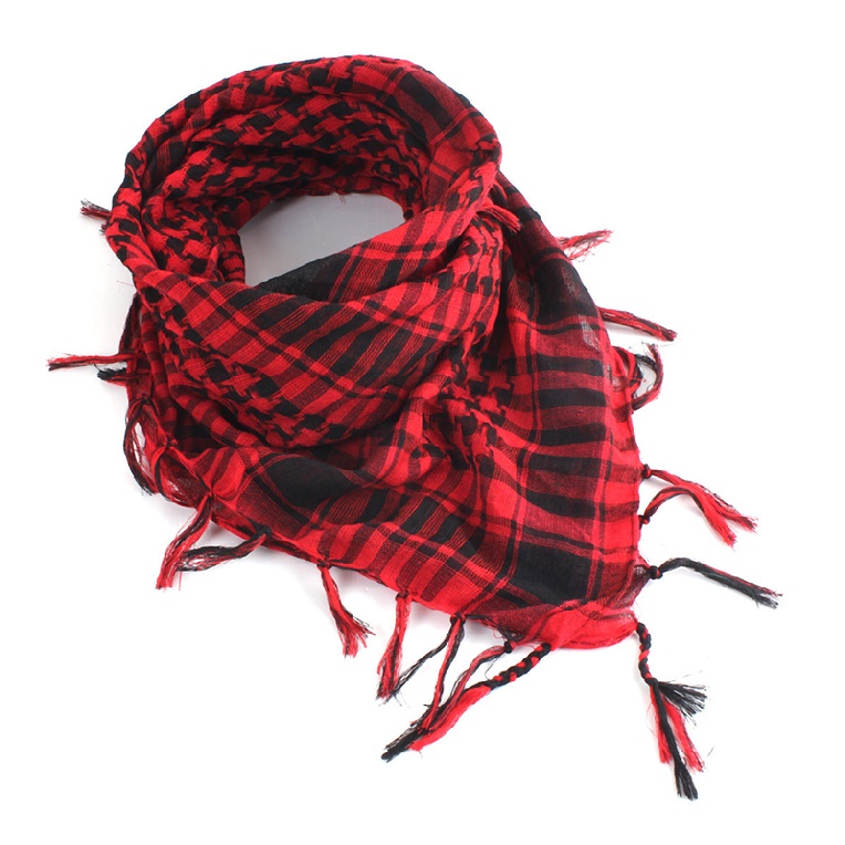 100x100cm Tactical Outdoor Arab Desert Shemagh Scarf With Tassel For Men Women