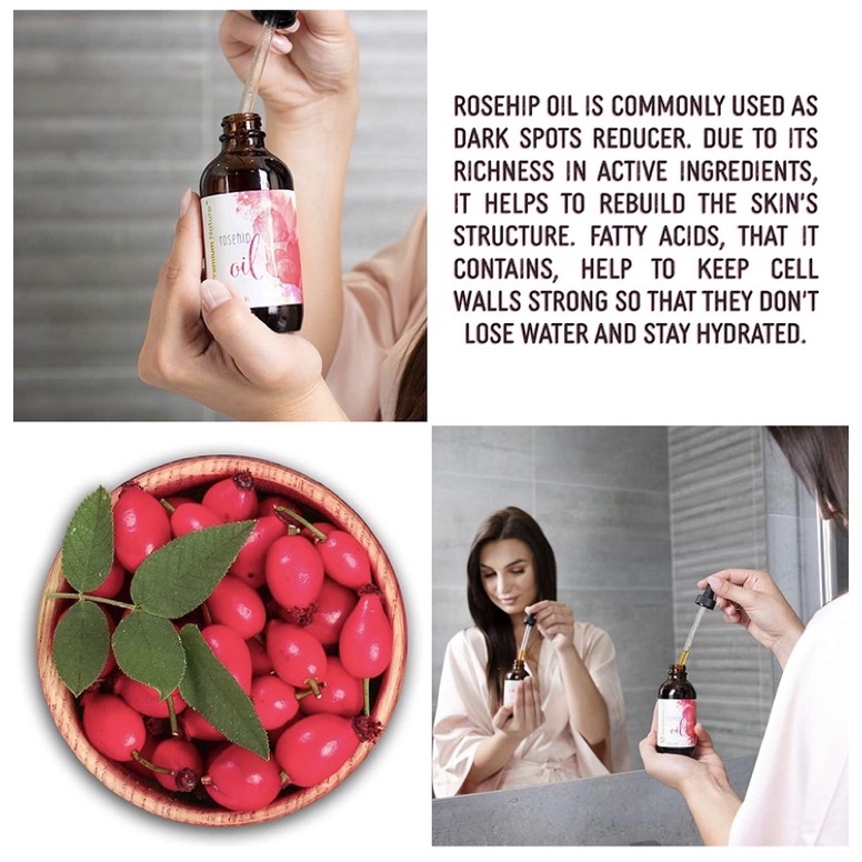 Tinh dầu organic nụ tầm xuân Rosehip oil Premium Nature 118ml USA