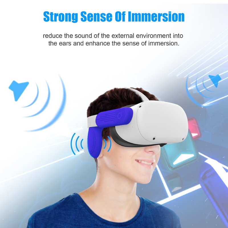 1 Cặp Nút Silicone Bịt Tai Giảm Tiếng Ồn Cho Tai Nghe Oculus Quest 2 Vr