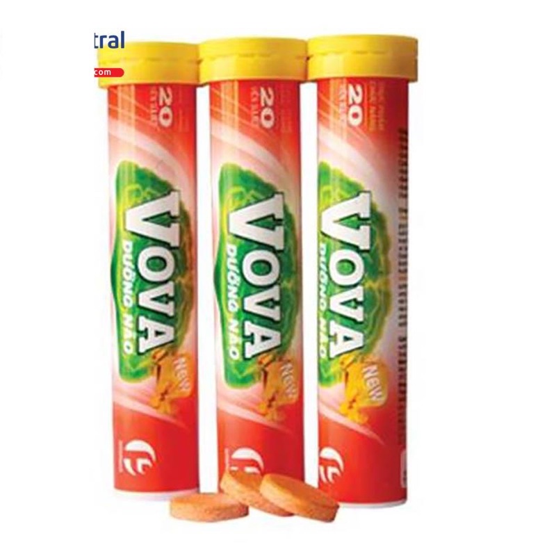 Viên Sủi VOVA DƯỠNG NÃO - Tupe / 20 viên Sủi - Phá tan căng thẳng, tập trung trí lực