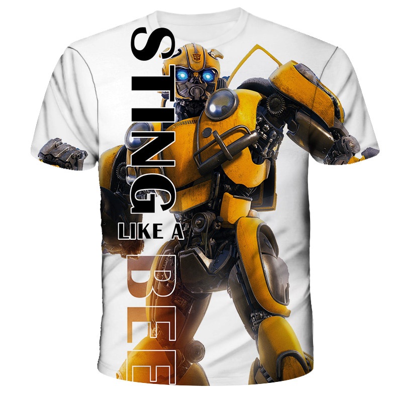 Áo Thun In Hình Optimus Prime 3D Thời Trang Mùa Hè Dành Cho Bé Trai