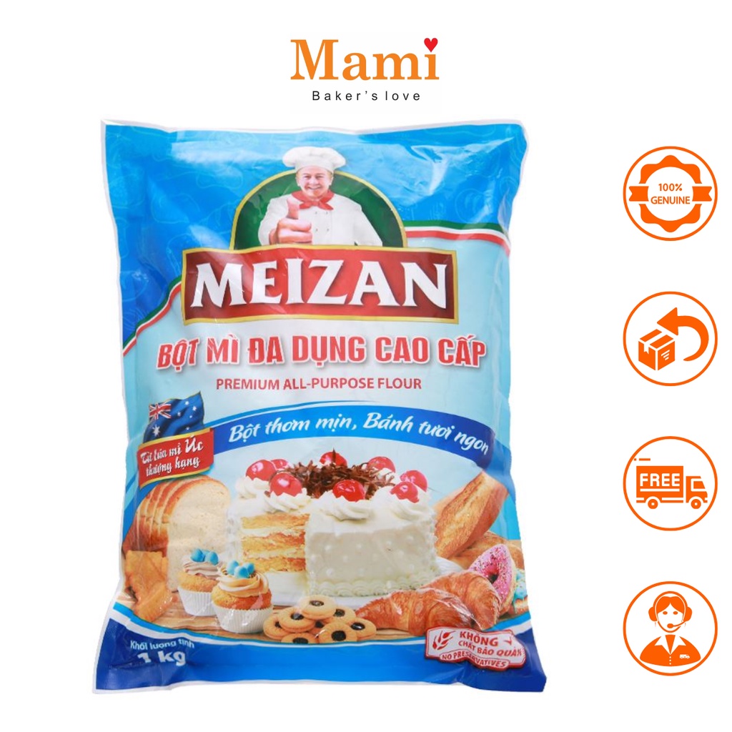 Bột mì đa dụng Meizan cao cấp gói 1kg